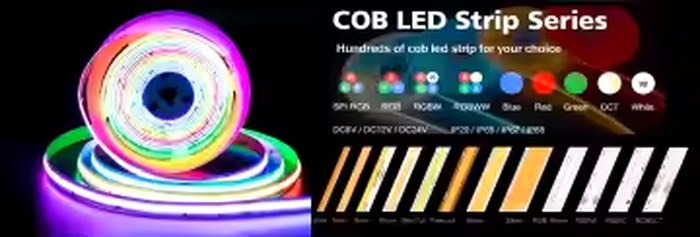 COB LED strip lighting range
