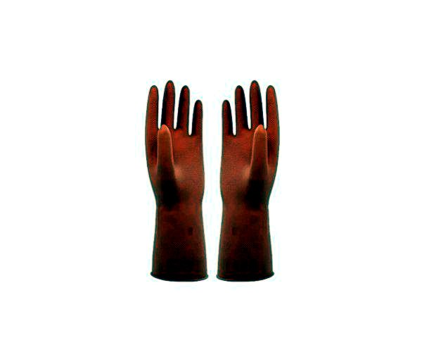 Rubber household gloves